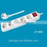 Hot Sale High Quality 5 Way Extension French Socket Switch Power Strip CE 16A 220V China Socket