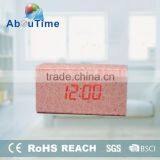 2016 New PU Wooden Led Digital Alarm Clock thumbnail-1