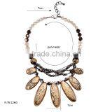 2016 Summer Latest Europe Brand Snake Charm Necklace With Crystal Beads Collar Jewelry thumbnail-5