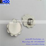 cheap price high quality silver metal pin badges with edge