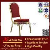 BH-L8288 Gold Color Price Steel Chair Modern Stainless Steel Wholesale Banquet Chairs