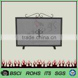 New Design 3 Panels Morden Folding Fire Screen With Black Powder Coating FS47B# thumbnail-4