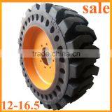 Canadian Skid Steer Tires 12-16.5 Solid for Bob Cat 329-7296