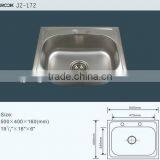 50x40cm Single Bowl Without Drain Stainless Steel Kitchen Sink thumbnail-2