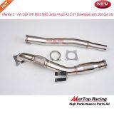 Mertop 06-10 VW GTI Jetta Mk5 Mk6 / Audi A3 Fsi Tsi 2.0T GEN2 Turbo Intercooler Kit+3'' Downpipe With 200 Cell Sport Cat thumbnail-2