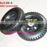 8inch Plastic and Metal Rim Pneumatic Rubber Wheel thumbnail-1