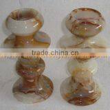 NATURAL COLOR ONYX CANDLE HOLDERS STANDS thumbnail-4