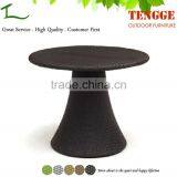 TG-16200 Mashroom Shape Outdoor Black Rattan Coffee Table thumbnail-1
