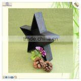 Ornament Art Work Home Decor Black Color Wooden Star thumbnail-5