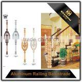 Luxury Design Decorative Powder Coated Aluminum Indoor Stair Railing thumbnail-6