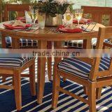 2017 Trade Assurance New Summer Arrival 4-pc Outdoor Round Wooden Table and Chair for Garden thumbnail-1