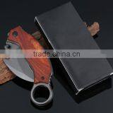 High Quality Outdoor Survival Wooden Handle Hunting Hook Knife thumbnail-5