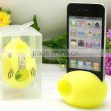 Cell phone silicone egg sound amplifier or speaker