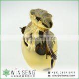 Coins for Sale Antique Gold Ceramic Bag Shaped Piggy Bank for Decoration thumbnail-2