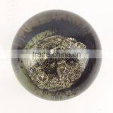 Custom Halloween Theme Antique Building Bat Snow Globe thumbnail-6