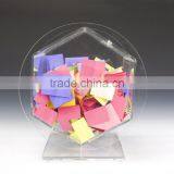 Acrylic Raffle Drum With Locking Door, Countertop - Clear thumbnail-2