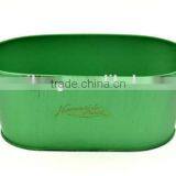 2016 Oval Metal Plant Pots Wholesale Galvanized Metal Planters Flower Pots thumbnail-3