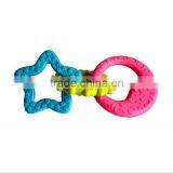 17cm TPR 3 Color Rings Pet Bite Rubber Toy