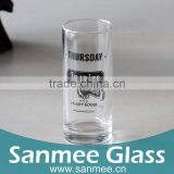 Custom Printing Pattern Tall Straight Drinking Glass Tea Cup Wholesale thumbnail-3