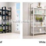 Display Wooden Side Steel Bookshelf,Household Steel - Wood Combination Bookcase thumbnail-5