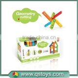 Plastic Geometry Cutting Block Stick Puzzle Assemble 80pcs Creative Shape thumbnail-1