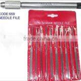 High Carbon Steel Needle File Hand Tool Set With Aluminum Handle