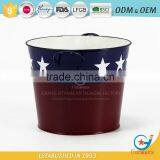 Garden Galvanized or Iron Cheap Decorative Pots Metal Balcony Planters thumbnail-2