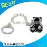 Manufacturing Baby Supplies Cute Little Bear Zinc Alloy Baby Pacifier Clip thumbnail-1