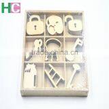 2016 Art Craft New Design Christmas Present Wooden Stamps Snow Wood Toy Piece thumbnail-1