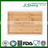 Hot Sell Top Quality Bamboo Serving Tray With Handles: Serve Food, Coffee or Tea, or Use as a Party Platter thumbnail-2