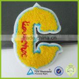 Factory Supply Cheap OEM logo embroidered number chenille patches