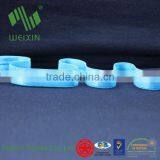 Blue Spandex Nylon Woven Plush Shiny Fold Over Elastic for Lingerie FOE thumbnail-5