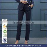 2017 New Korean Female Occupation With High-grade Striped Suit Trousers Pants Straight Legged Trousers Custom thumbnail-1