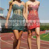 Sexy Bling Beaded Sweetheart Knee Length Cute Evening Dress thumbnail-1