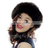 CX-C-156D Hot Selling New Products Fashion Real Mink Fur Hat With Fox Trim thumbnail-3