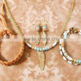 Silver Plated Lovely Fish Family Jewelry Sets Necklace Bracelet Earrings Turquoise Jewelry Sets For Girls thumbnail-4