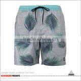 Leaf Print Swimming Wear Custom Logo Popular Mens Summer Shorts thumbnail-2