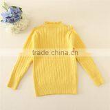 O-neck Kids Knitting Sweater Flower Printting Winter Sweaters for Girls Children Autumn Sweaters thumbnail-2