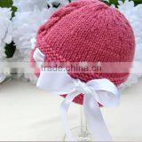 Baby Hand Knitted Hats With Shoes Winter Fashion Crochet Clothes Set For Kids thumbnail-3
