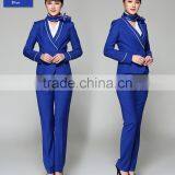 Juqian OEM factory price air hostess costume cotton asia air hostess airline flight attendants uniforms wholesale