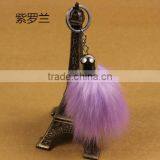 Imitation Fox Tail Fur Car Keys Pendant Large Fashion Fox Fur Jewelry Package Custom Made thumbnail-6