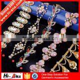 Hi-ana Rhinestone2 Over 95% Accessories Exported Top Quality Beaded Lace Trim thumbnail-1