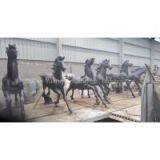 Large Modern Cast Bronze Horse Sculptures thumbnail-2