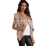 SJ313-01 Dropping Shipping Knitting Rabbit Fur Waistcoat/Jackets/Coats thumbnail-3