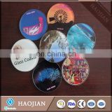 Custom eco friendly glass coaster, round shape, sticker paper