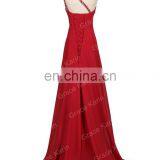 Grace Karin Fashion Beaded One Shoulder Dark Red Chiffon Prom Dress Long CL2949-7 thumbnail-4