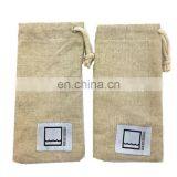 Custom Personalized Sunglasses Sleeve Sunglasses Cover Two Tone Cotton Jute Felt Microfiber Sunglasses Pouch thumbnail-2