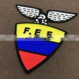 Fashion Custom PVC Rubber 3d Flock Adhesive Patch Fashion