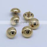 15mm Factory High Level Brass Mushroom Plain Sewing Button in Gold Color for Uniform