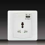10A 250V Push Button Wall Switch Socket Digit Telephone Socket With Data Socket thumbnail-3